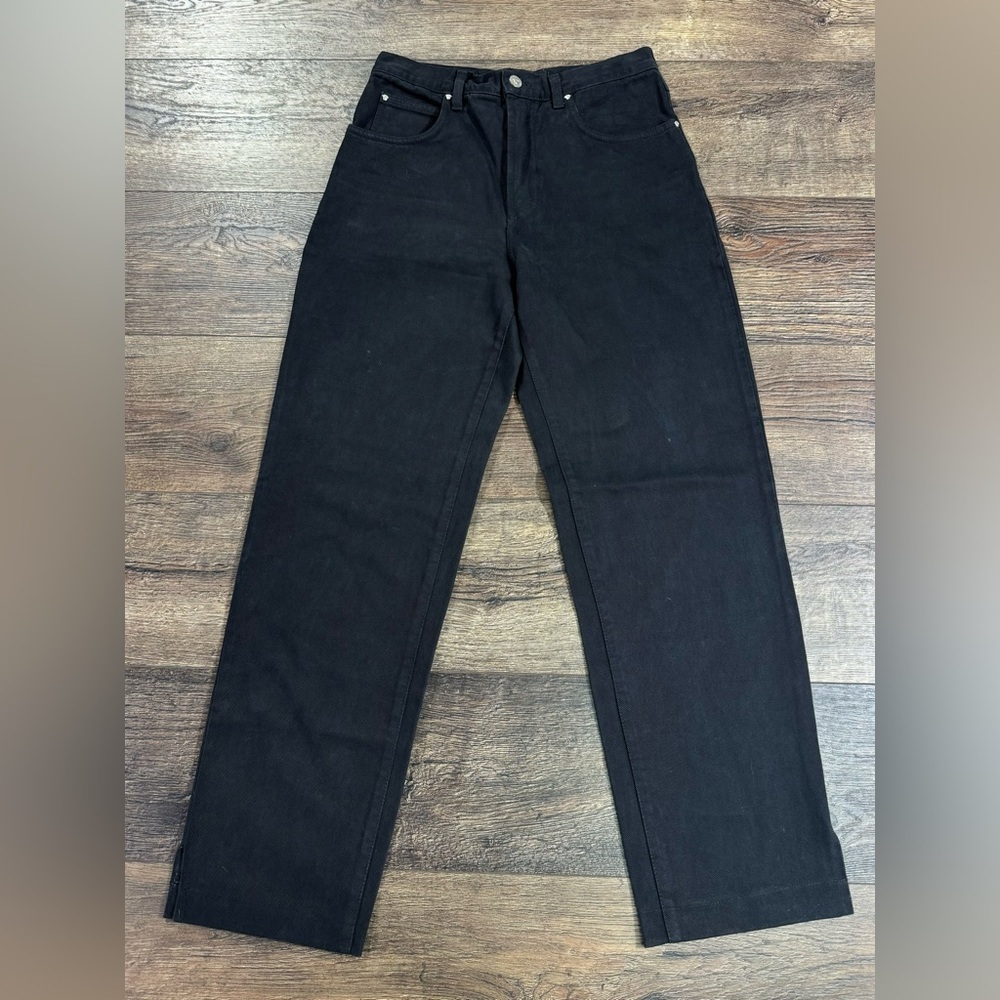 NWOT Vintage Versace Black Straight Leg Jeans